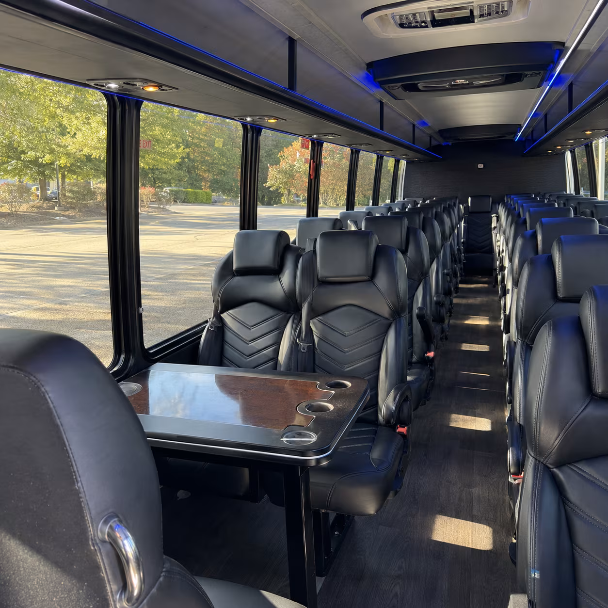 irvington sporting event transportation onboard seating