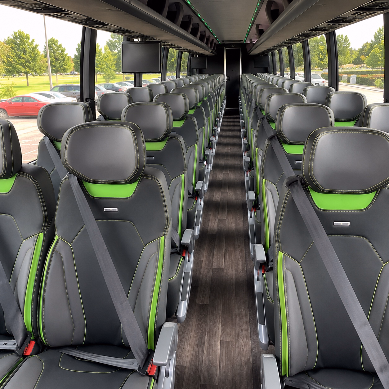 whatever brings your group to newark a bus makes it easier