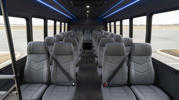 irvington 18 passenger minibus interior
