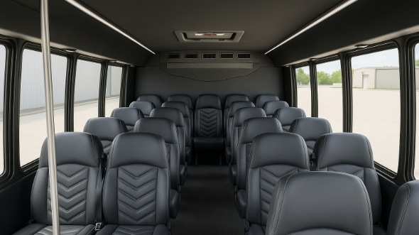 irvington 20 passenger minibus inside