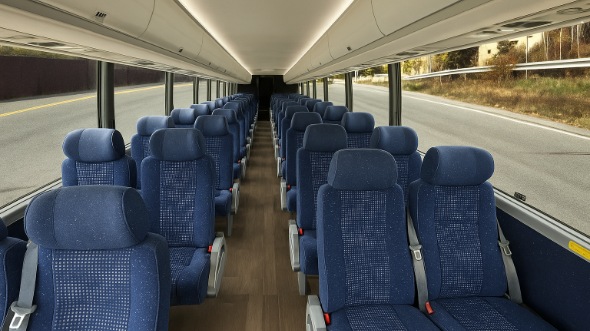 irvington 28 passenger minibus interior