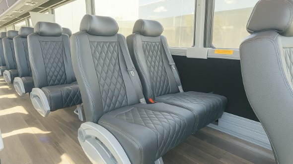 irvington 35 passenger minibus interior