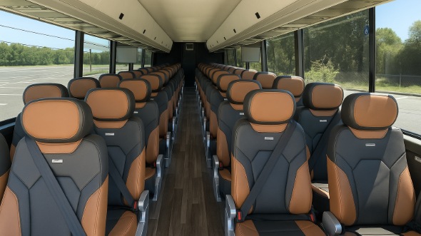 irvington 50 passenger charter bus interior