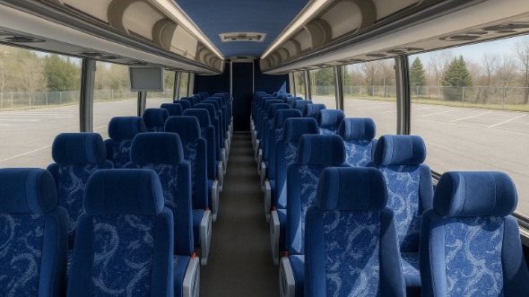 irvington 54 passenger charter bus interior