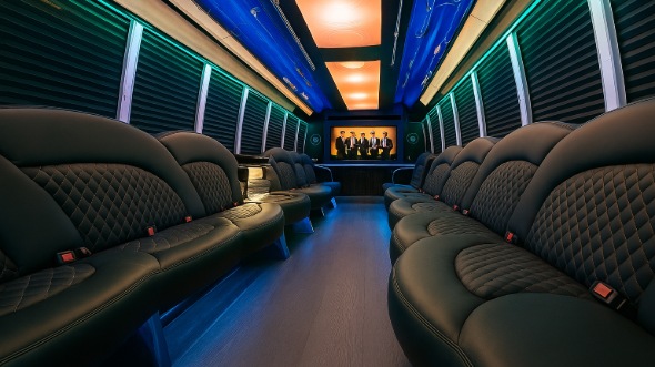 irvington party bus rental interior