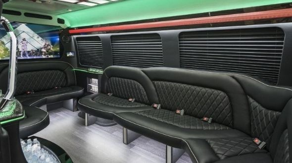 irvington sprinter limo rental interior